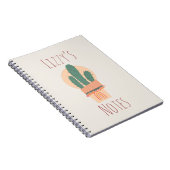 Moderner Kaktus gepunktete Pflanze Regenbogen Notizblock (Rechte Seite)