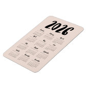 Moderner Kalender 2024 Magnet (Linke Seite)