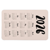 Moderner Kalender 2024 Magnet (Horizontal)