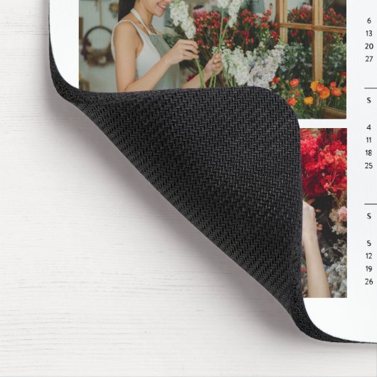 Moderner Kalender 2025 Neujahr Minimalistisch 3 Fo Mousepad (Ecke)