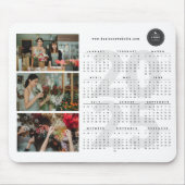 Moderner Kalender 2025 Neujahr Minimalistisch 3 Fo Mousepad (Vorne)