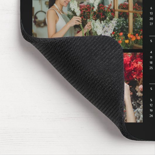 Moderner Kalender 2025 Neujahr Minimalistisch 3 Fo Mousepad (Ecke)