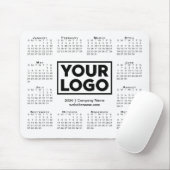 Moderner Kalender 2026 Firmenlogo Geschäft Mousepad (Mit Mouse)