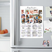 Moderner Kalender 2026 Minimalistisch 15 Foto Magn Magnetkarte