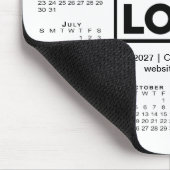 Moderner Kalender 2027 Firmenlogo Unternehmen Mousepad (Ecke)