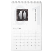 Moderner Kalender Mitte des Jahrhunderts (Jan 2027)