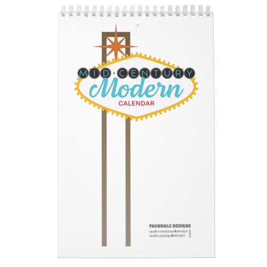 Moderner Kalender Mitte des Jahrhunderts (Titelbild)