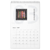 Moderner Kalender Mitte des Jahrhunderts (Mär 2027)