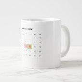 Moderner Kalender: Personalisierter Datumsmarker m Jumbo-Tasse (Vorderseite Rechts)