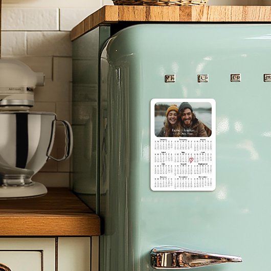 Moderner Kalender Save the Date 2025