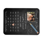 Moderner Kalender Save the Date Magnet (Horizontal)
