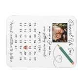 Moderner Kalender Save the Date Magnet (Horizontal)
