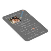Moderner Kalender Save the Date Magnet (Rechte Seite)