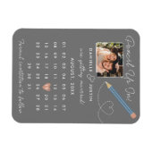 Moderner Kalender Save the Date Magnet (Horizontal)