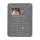 Moderner Kalender Save the Date Magnet (Vertikal)