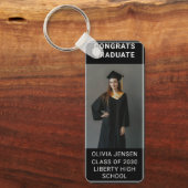 Moderner Kalligrafie-Foto-Abschluss Schlüsselanhänger (Vorderseite)