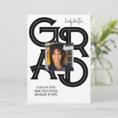 Moderner kalligrafischer Abschluss Einladung (Stehend Vorderseite)