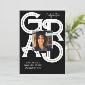 Moderner kalligrafischer Abschluss Einladung (Stehend Vorderseite)