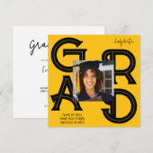 Moderner kalligrafischer Abschluss Einladung (Vorne/Hinten)