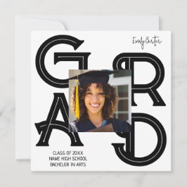 Moderner kalligrafischer Abschluss Einladung