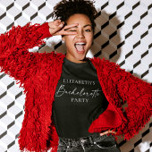 Moderner Kalligraphie-Ink-Script-Junggeselinnen-Ab T-Shirt