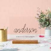 Moderner Kalligraphiename Acrylic Acrylschild (Hochzeit)