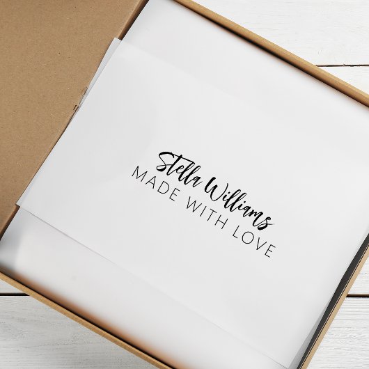 Moderner kalligraphischer Name aus Liebe Gummistempel