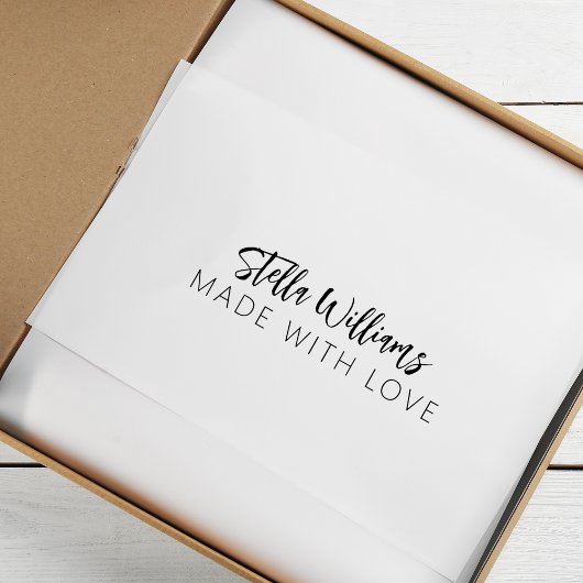 Moderner kalligraphischer Name aus Liebe Permastempel