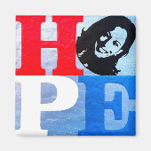 Moderner Kamala Harris HOPE Designmagnet Magnet (Vorne)