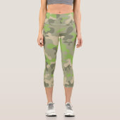 Moderner Kampf - Muster Capri Leggings (Vorderseite)