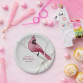 Moderner Kardinal Bird Pappteller (Party)