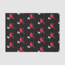 Moderner Kardinal Bird Red Schwarz-weiß Holiday