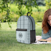 Moderner Karierter Frost Bedruckter Rucksack