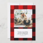 Moderner Karierter Happy Holiday | FOTO (Vorderseite)