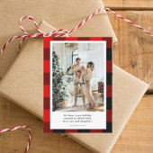 Moderner Karierter Happy Holiday | FOTO