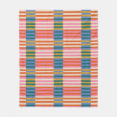 Moderner Karierter Streifen Fleecedecke (Vorderseite)