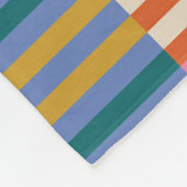 Moderner Karierter Streifen Fleecedecke (Ecke)