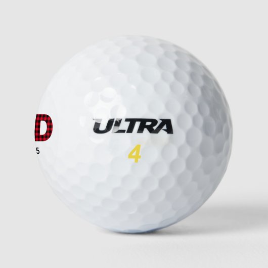 Moderner Karierter Vater in Buffalo Golfball (Logo)