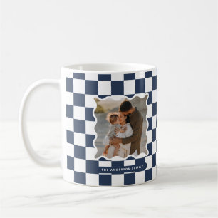 Moderner Karo mit glattem Rand - minimales Foto We Kaffeetasse