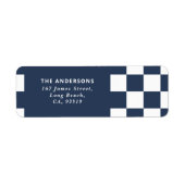 Moderner Karo mit weitem Rand - minimaler Weihnach (Vorne)