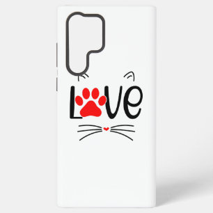 Moderner Katzenliebhaber-Pfote Samsung Galaxy Hülle