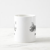 Moderner Katzensprung-individuelle Name Kaffeetasse (Mittel)