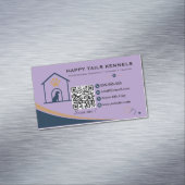 Moderner Kennel-QR-Code Magnetische Visitenkarte (Beispiel)
