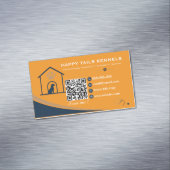 Moderner Kennel-QR-Code Magnetische Visitenkarte (Beispiel)