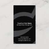 Moderner Kettlebell-Fitness-QR-Code Visitenkarte (Rückseite)