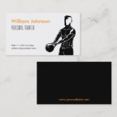 Moderner Kettlebell geeigneter männlicher Visitenkarte (Vorne/Hinten)