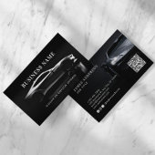 Moderner Kfz/Fahrzeug/Auto QR Code & Social Media Visitenkarte