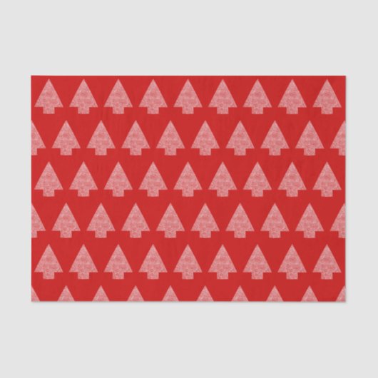 Moderner Kiefernbaum Seidenpapier (Vorderseite)