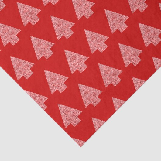 Moderner Kiefernbaum Seidenpapier (Ausschnitt)