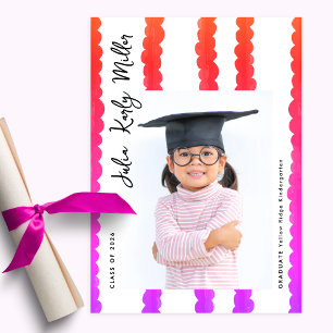 Moderner Kindergarten-Foto Abschlussklasse 2026 Ankündigung
